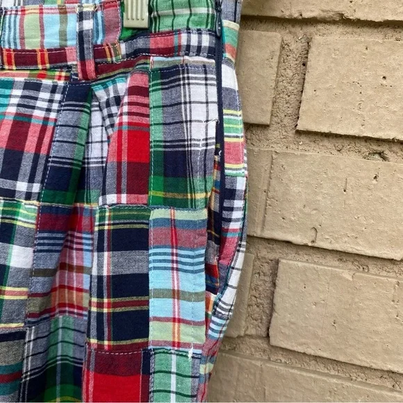 Urban Outfitters Madras Plaid High Waisted Pants Size 2-No Belt- - Picture 4 of 7